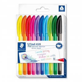 BOLIGRAFOS STAEDTLER 432 ESTUCHE DE 10