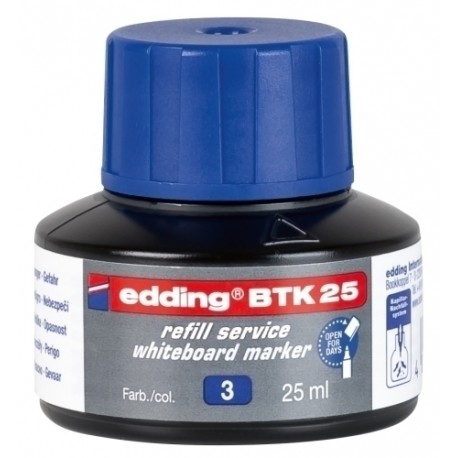 TINTA ROTUL.EDDING PIZ.25 ml BTK25 AZUL