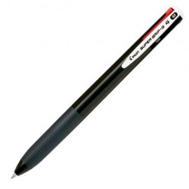 PILOT BOLIGRAFO SUPERGRIP G 4 COLORES TINTA CUERPO NEGRO -12U-