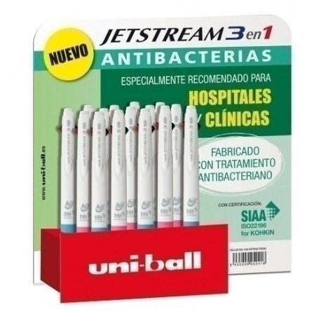 BOLI. UNI JETSTREAM 3 ANTIBAC. EXP.15