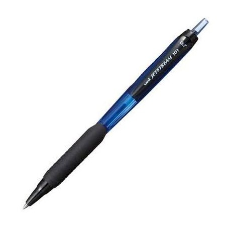 UNIBALL ROLLERBALL JETSTREAM 101  SXN-101 RETRÁCTIL AZUL -12U-