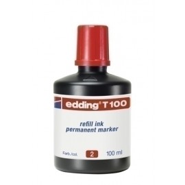 TINTA ROTUL.EDDING 100 ml T100 ROJO