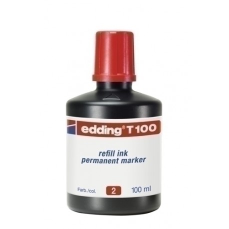 TINTA ROTUL.EDDING 100 ml T100 ROJO