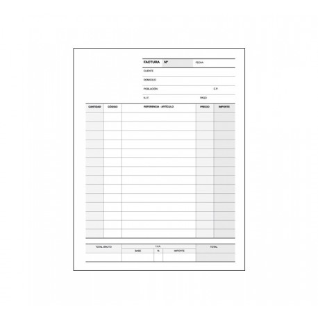 APLI BLOC FACTURA AUTOCOP.50/50.105X145 NATU. CAST - Pack de 10 unidades