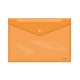 SOBRES POLIPROPILENO BROCHE NARANJA FOLIO APAISADO 360X255 DOHE 91478