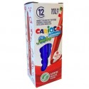 CARIOCA ROTULADOR JUMBO PUNTA MAXI AZUL - CAJA DE 12