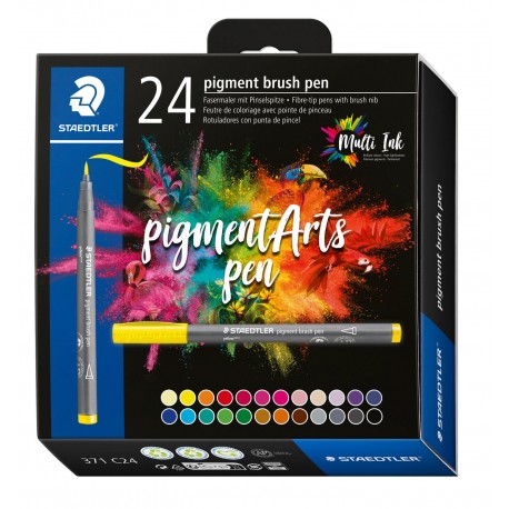 Staedtler Pigment Arts Brush Pen rotulador Multicolor 24 pieza(s)