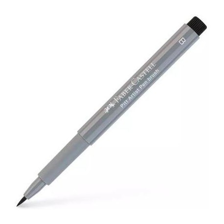 FABER CASTELL ROTULADOR PITT ARTIST PEN BRUSH PUNTA PINCEL GRIS FRÍO III -10U-