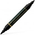 FABER CASTELL ROTULADOR DOBLE PUNTA FIBRA/PINCEL ALBRECHT DÜRER WATERCOLOUR MARKER NEGRO -4U-