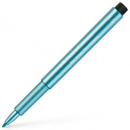 FABER CASTELL ROTULADOR PITT ARTIST PEN METALLIC AZUL METÁLICO -10U-