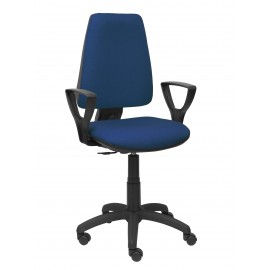 Silla Elche CP bali azul marino brazos fijos