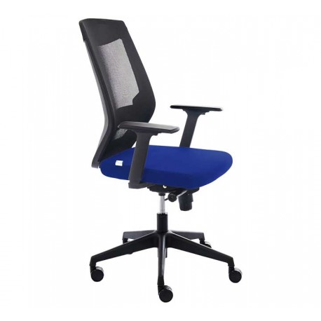 SILLA ROCADA RD-908-3 RESPALDO NEG+ASIENTO AZ