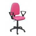 Silla Ayna similpiel rosa con brazos