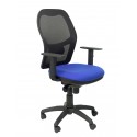 Silla Jorquera malla negra asiento bali azul