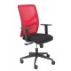 Silla Motilla malla roja asiento bali negro brazo regulable