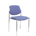 Silla fija Villalgordo bali azul claro chasis cromo