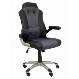 Silla gaming Talave similpiel negro y gris