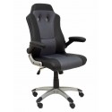 Silla gaming Talave similpiel negro y gris