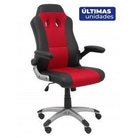 Silla gaming Talave similpiel negro y rojo.