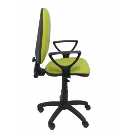 Silla Ayna similpiel pistacho con brazos