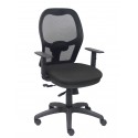 Silla Jorquera malla negra asiento bali negro con trasla