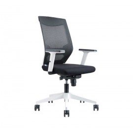 SILLA ROCADA 908W-4 RESP. MALLA/ASIENTO NEGRO