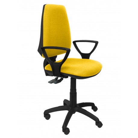 Silla Elche S bali amarillo brazos fijos