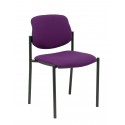 Silla fija Villalgordo bali morado chasis negro