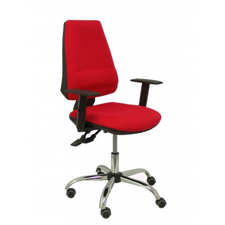 Silla Elche S 24 horas bali rojo con refuerzo lumbar