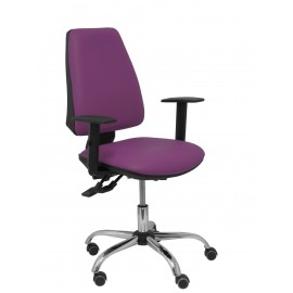 Silla Elche S 24 horas similpiel morado