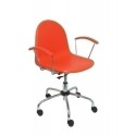 SILLA PIQUERAS VES GIRATORIA PVC NARANJA