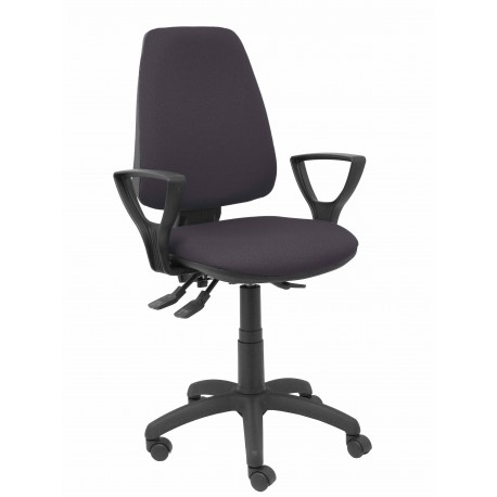 Silla Elche S bali gris oscuro brazos fijos