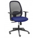 Silla Cilanco negra malla negra asiento bali azul marino brazo regulable