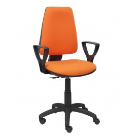 Silla Elche CP bali naranja brazos fijos