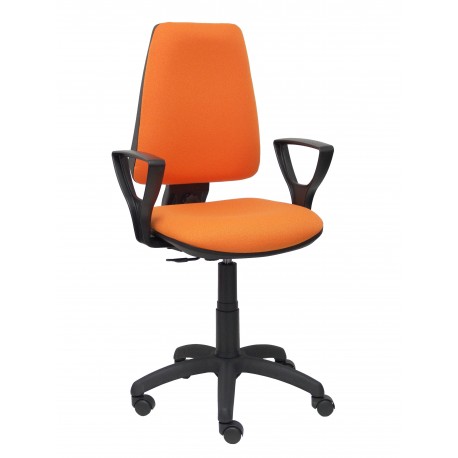 Silla Elche CP bali naranja brazos fijos