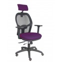 Silla Jorquera traslack malla negra asiento bali morado brazos 3D cabecero regulable