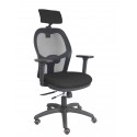 Silla Jorquera traslack malla negra asiento bali negro brazos 3D cabecero regulable