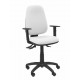 Silla Sierra S bali blanco con brazos regulables base poliamida negra