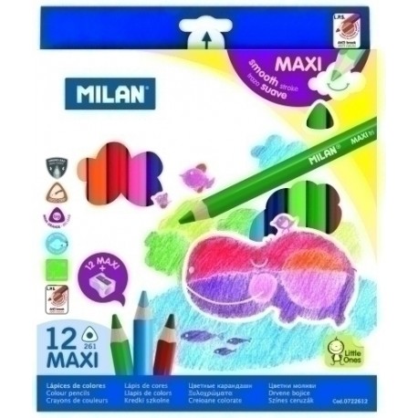 LAPICES COLOR MILAN MAXI TRIANGULAR 12