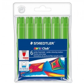 B. 6 ROTULAD. STAEDTLER NORIS JUMBO 340 VER CL