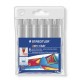 B. 6 ROTULAD. STAEDTLER NORIS JUMBO 340 GRIS