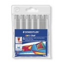 B. 6 ROTULAD. STAEDTLER NORIS JUMBO 340 GRIS