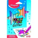 ROTUL.MAPED COLOR PEPS GLITTER B/10 - Pack de 12 unidades