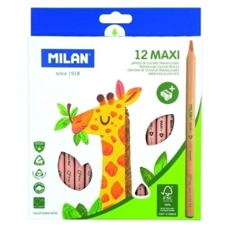 LAPICES COLOR MILAN MAXI HEXAGONAL Es.12