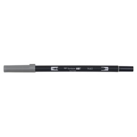 ROTULADOR TOMBOW DOBLE PUNTA PINC. GRIS - Pack de 6 unidades