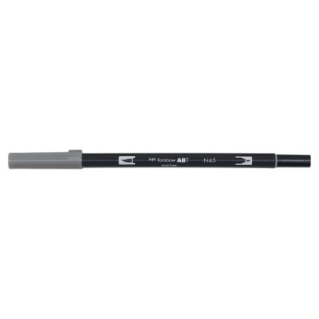 ROTULADOR TOMBOW DOBLE PUNTA PINC. GRIS - Pack de 6 unidades