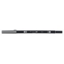 ROTULADOR TOMBOW DOBLE PUNTA PINC. GRIS - Pack de 6 unidades