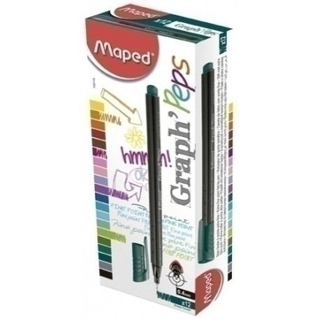 ROTUL.MAPED GRAPH PEPS GREEN FOREST - Pack de 12 unidades