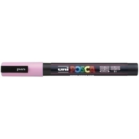 UNIBALL MARCADOR POSCA PC-3M PUNTA CÓNICA 0,9 - 1,3 MM ROSA CLARO