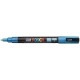 UNIBALL MARCADOR POSCA PC-3ML PUNTA CÓNICA 0,9 - 1,3 MM AZUL CLARO PURPURINA